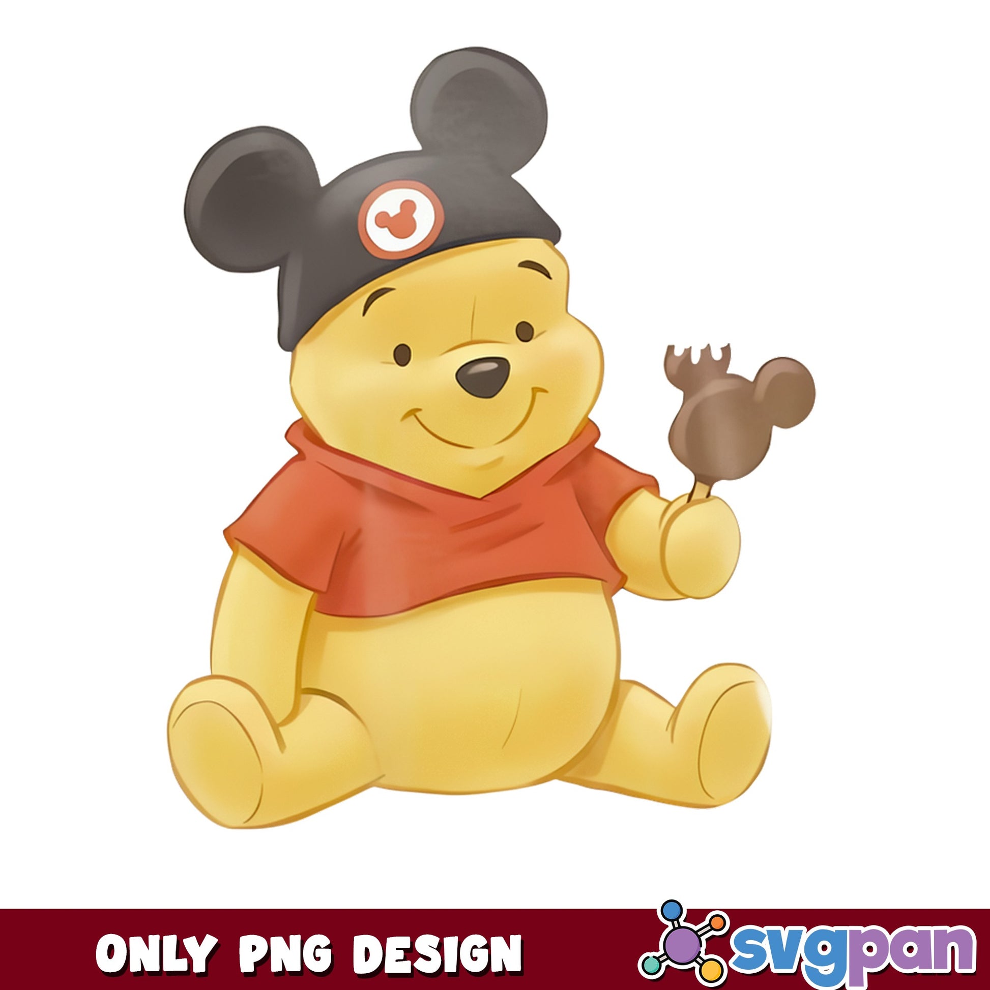 Winnie The Pooh Mickey Hat Disney PNG, Pooh Bear PNG, Disney PNG