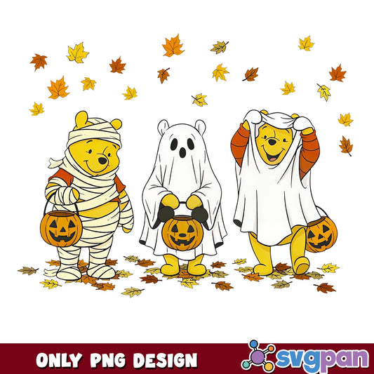 Winnie The Pooh Tigger Halloween Ghost Mummy PNG, Trick Or Treat, PNG