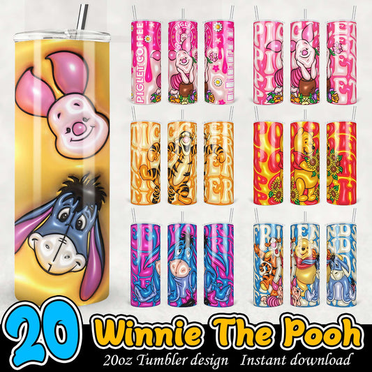 Winnie the Pooh 20oz Tumbler Designs