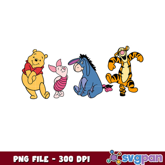 Winnie the Pooh Friends PNG