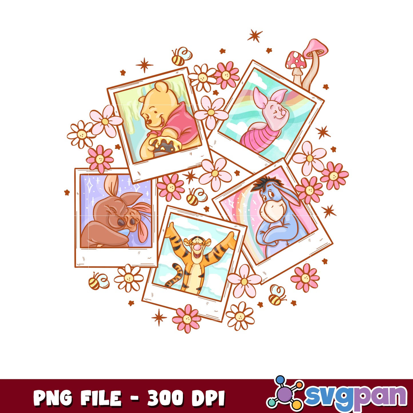 Winnie the Pooh Friends PNG Image