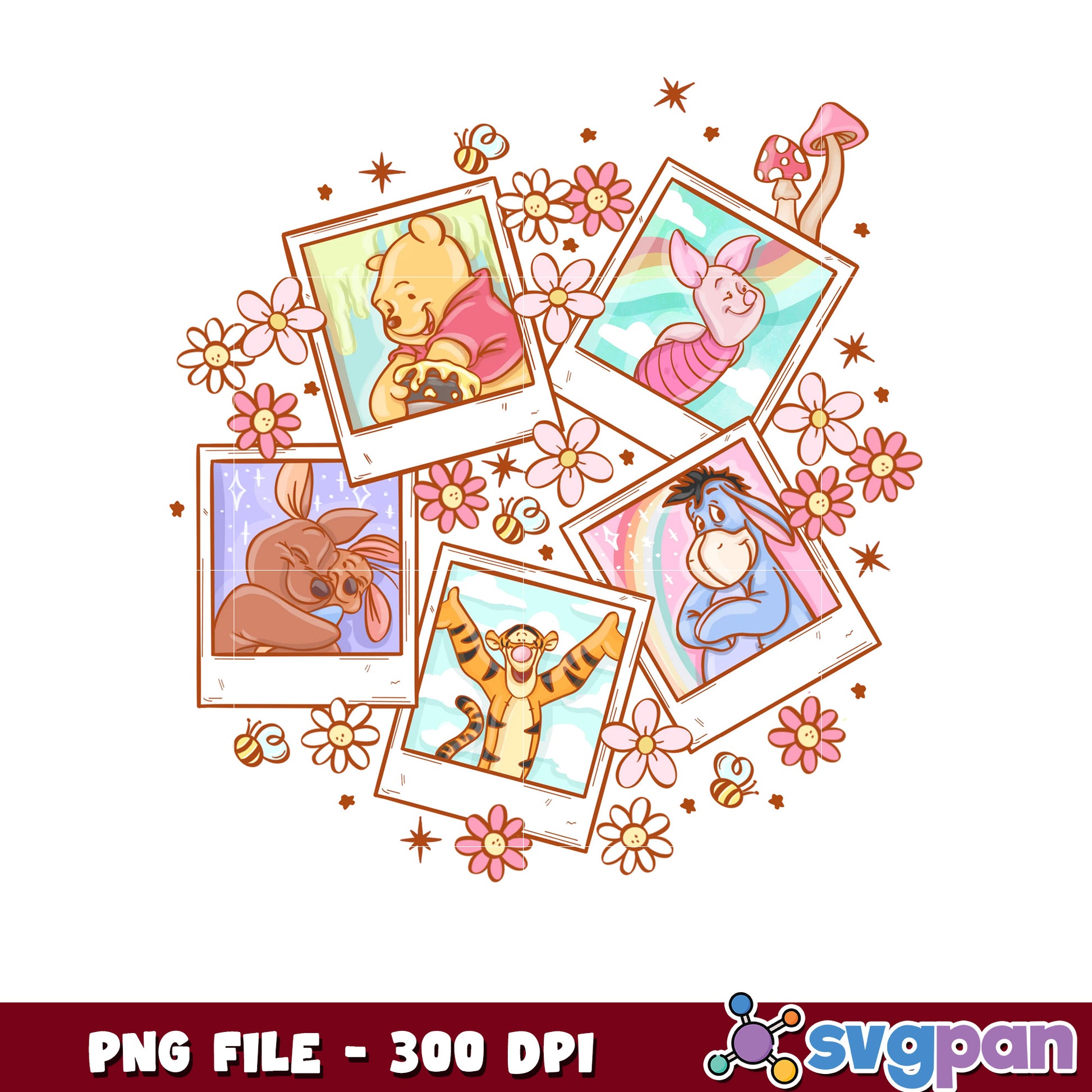 Winnie the Pooh Friends PNG Image