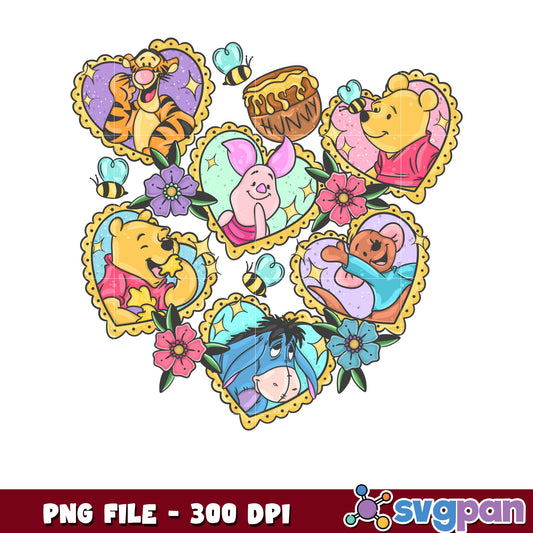 Winnie the Pooh Heart PNG Clipart