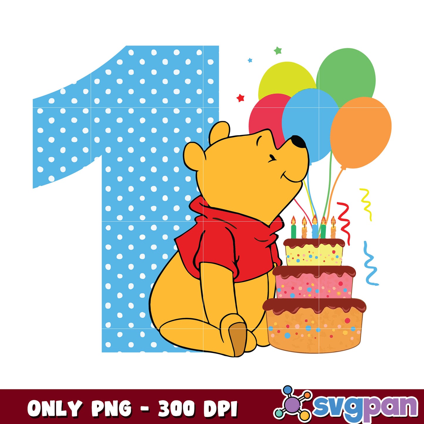 Winnie the pooh 1st birthday png, Winnie the pooh png, disney world png