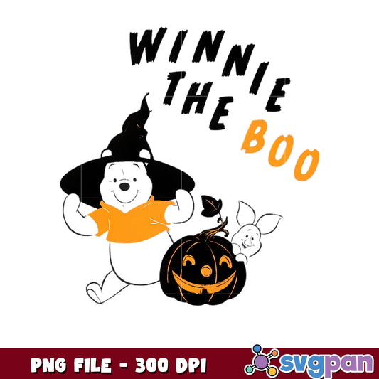 Winnie the pooh design png, halloween decorations png, halloween era png