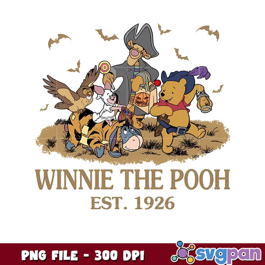 Winnie the pooh png, halloween decorations png, halloween costumes png
