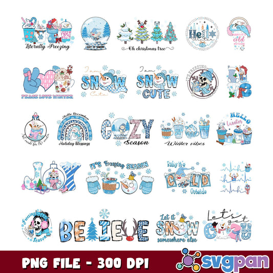 Winter Bundle PNG Sublimation Designs