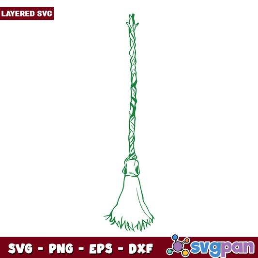 Witch Broom SVG Clipart for Halloween