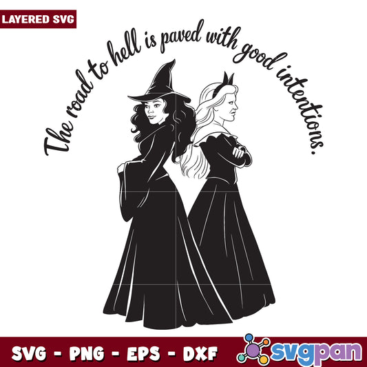 Witch SVG Good Intentions Design