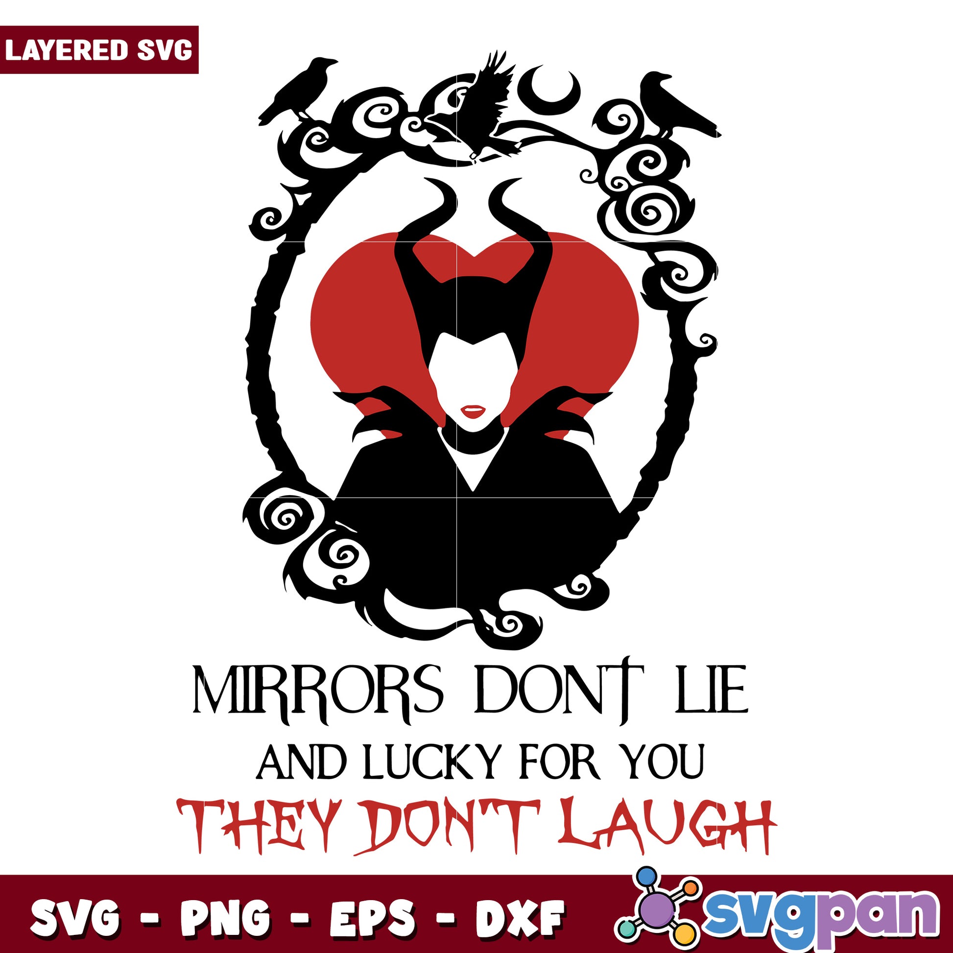 Witches mirrors dont lie svg, halloween quotes svg, halloween villains svg