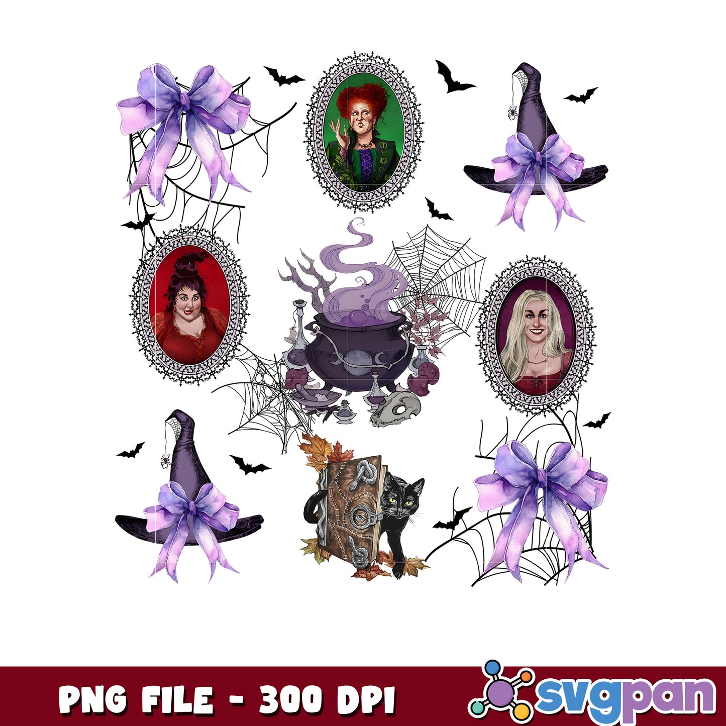 Witch halloween design png, halloween quotes png, halloween and party​ png