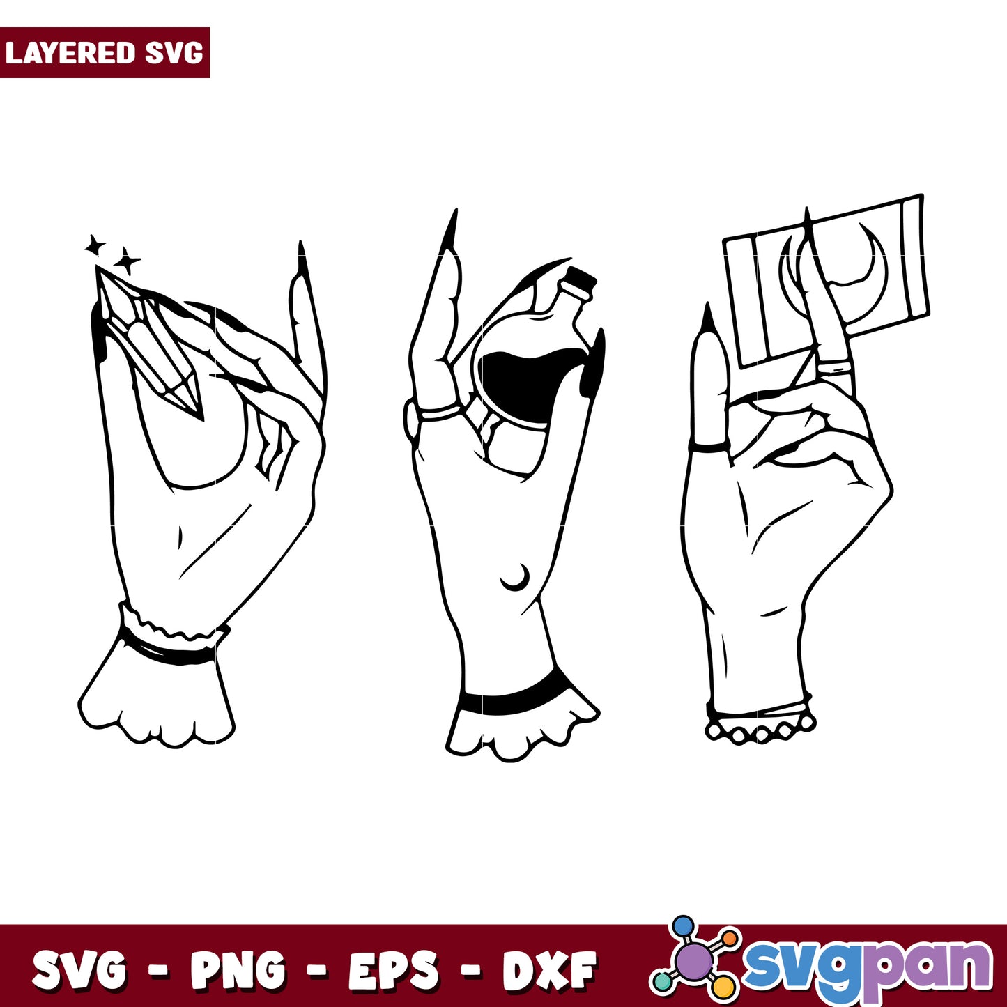 Witch hands grunge aesthetic svg, halloween killers svg, spooky cartoons characters svg