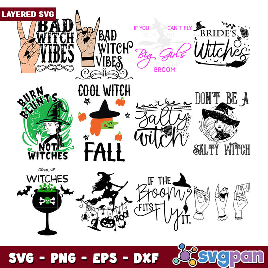 Witchy Bundle SVG Designs for Creative Projects