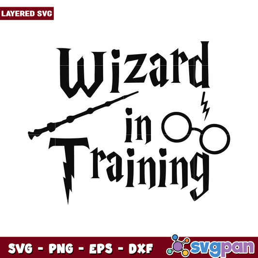 Wizard in Training SVG Design, perfect for magical projects and crafts