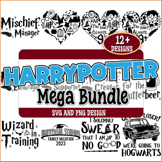 Wizard potter quotes svg bundle
