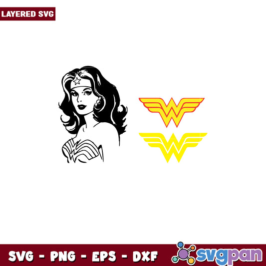 Wonder Woman SVG Bundle for Crafting Projects