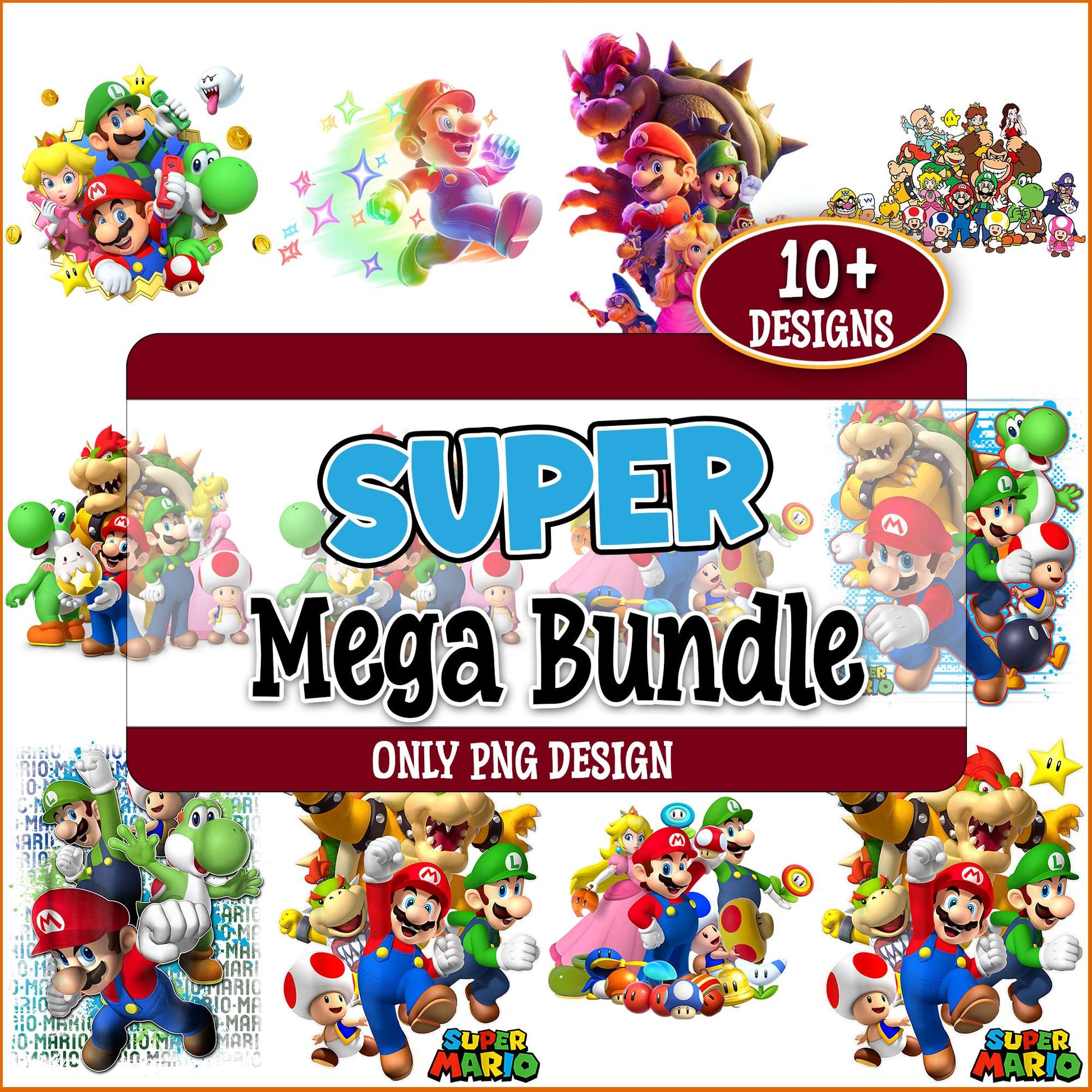 Wonderful super mario png bundle