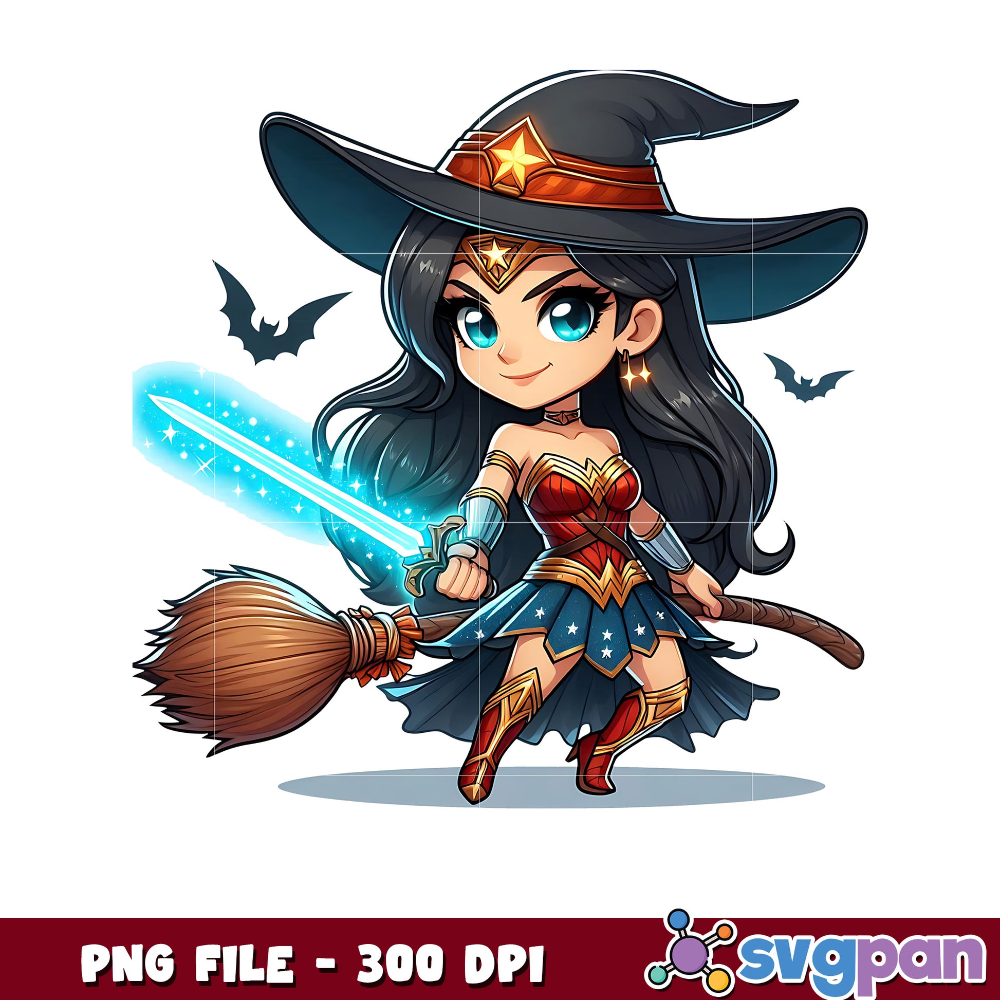 Wonder women png, spooky characters png, avengers halloween​​ ​png