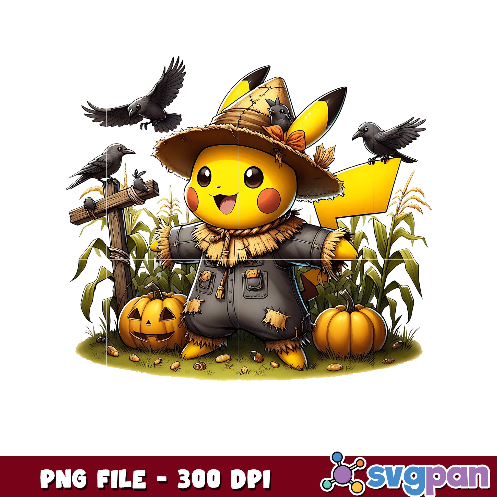 Wooden man pikachu png, happy halloween png, halloween pokemon​ ​png