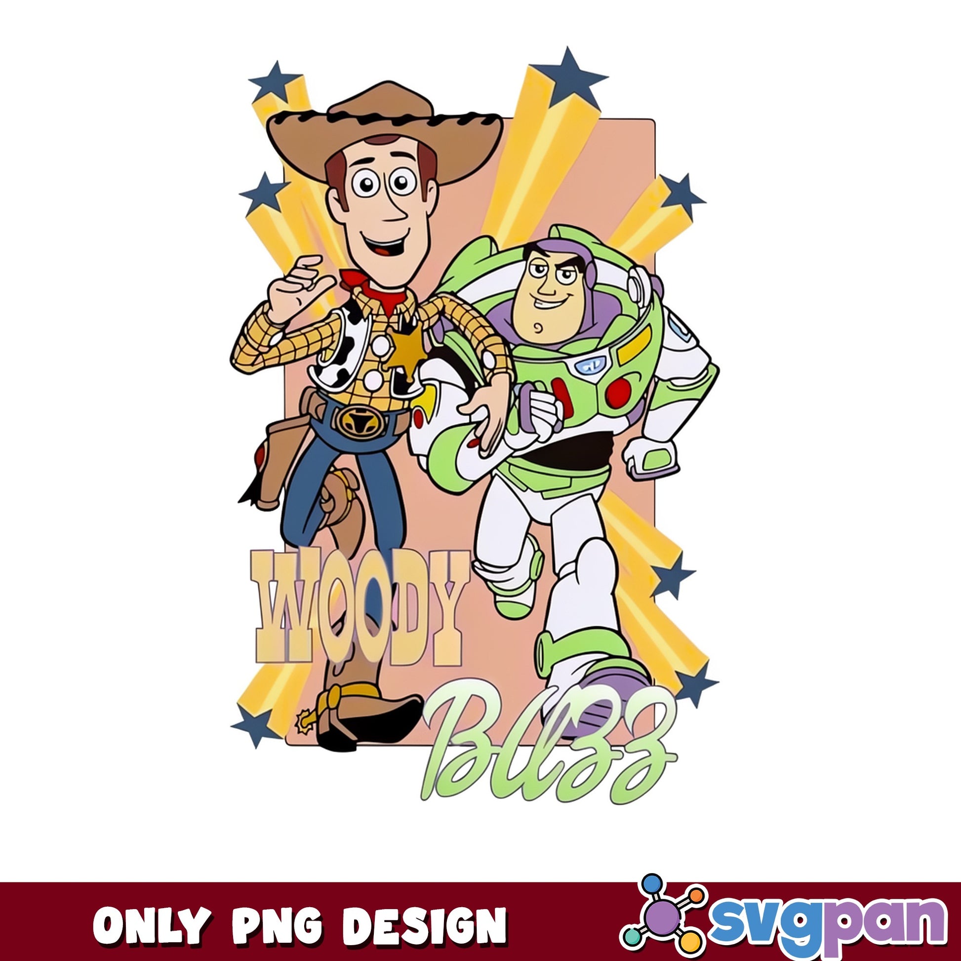 Woody And Buzz Lightyear Toy Story PNG, Disney PNG, Pixar PNG
