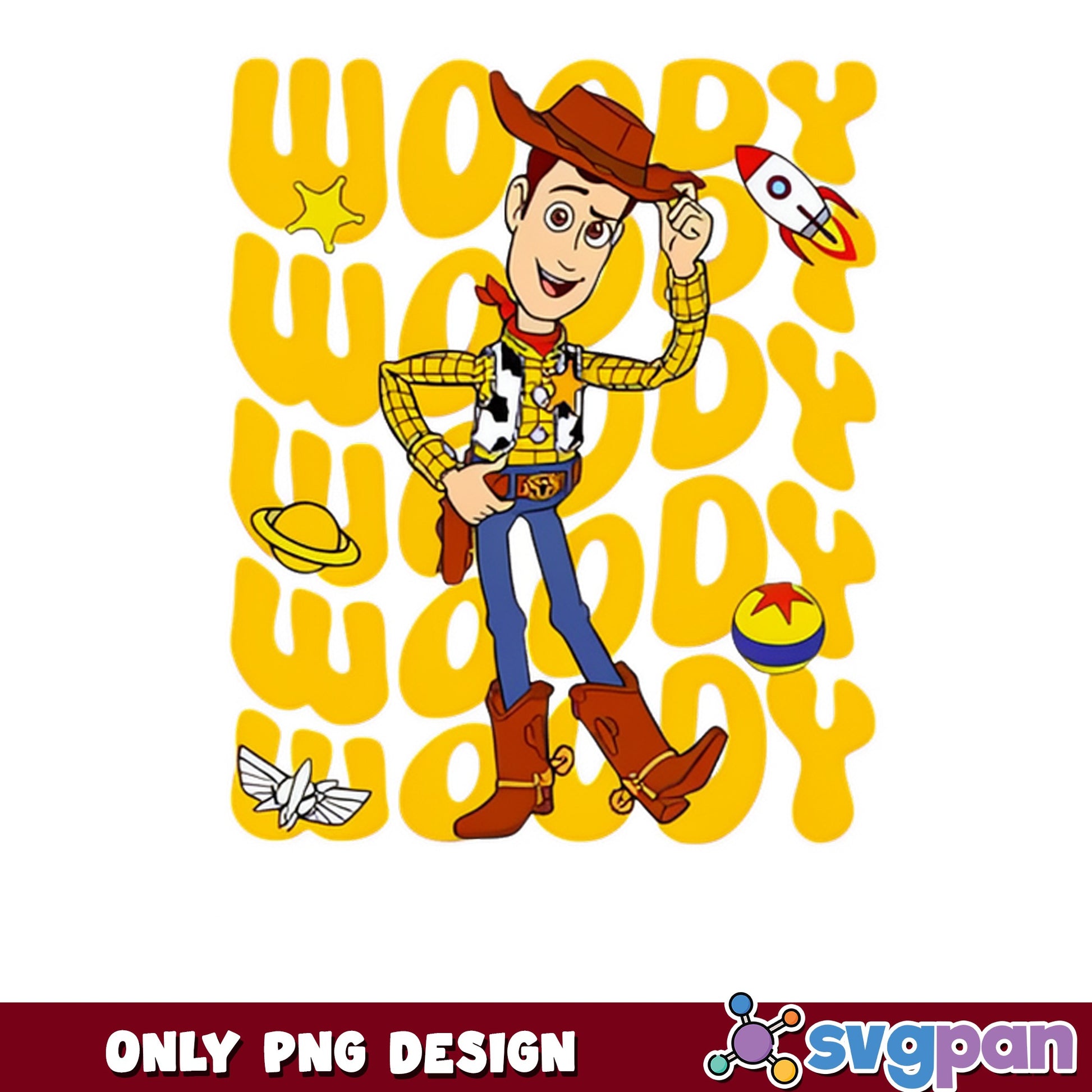 Woody Toy Story PNG, Disney Pixar PNG, Toy Story Characters PNG