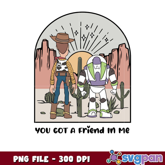 Woody and buzz png, toy story friends png, cowboy and space ranger design png