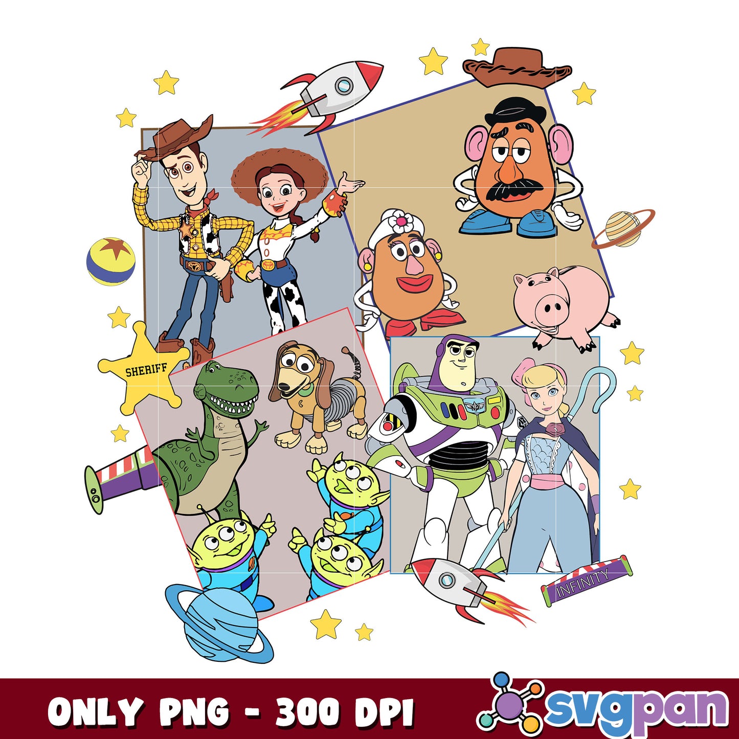 Woody and friends png, toy story characters png, woody friends png