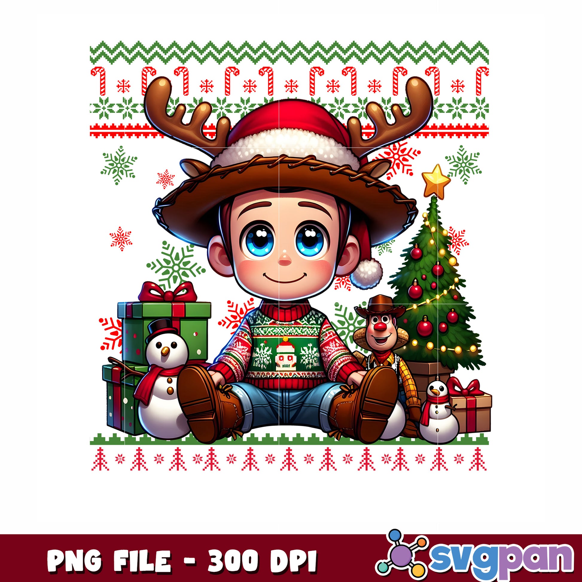 Woody christmas png, cute christmas png, chritsmas stoy story png