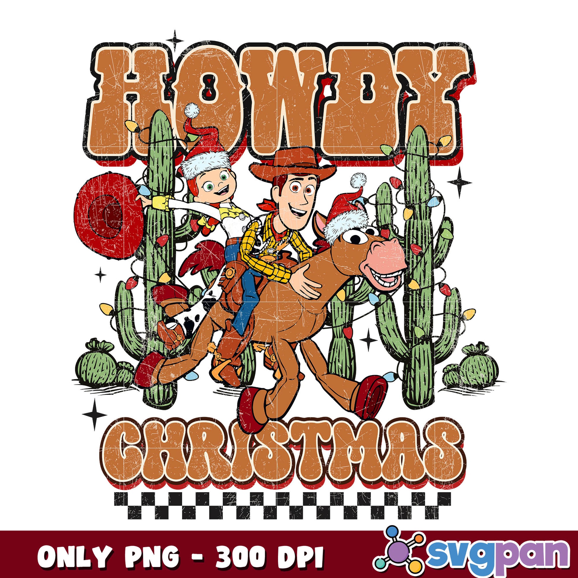 Woody howdy christmas png