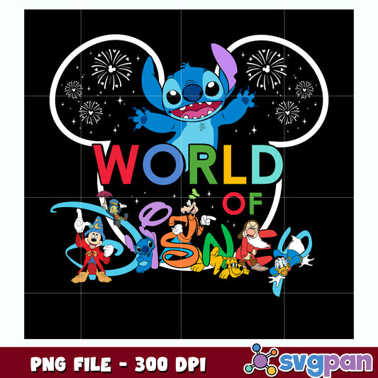World of disney png, magic kingdom png, lilo and stitch png