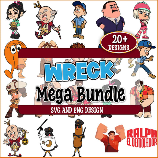 Wreck it ralph image svg bundle