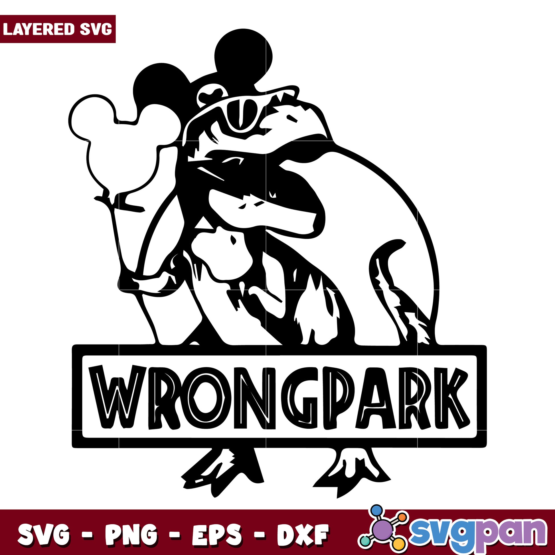 Wrongpark dinosaur design svg, disney parks​ svg, disney chanel svg