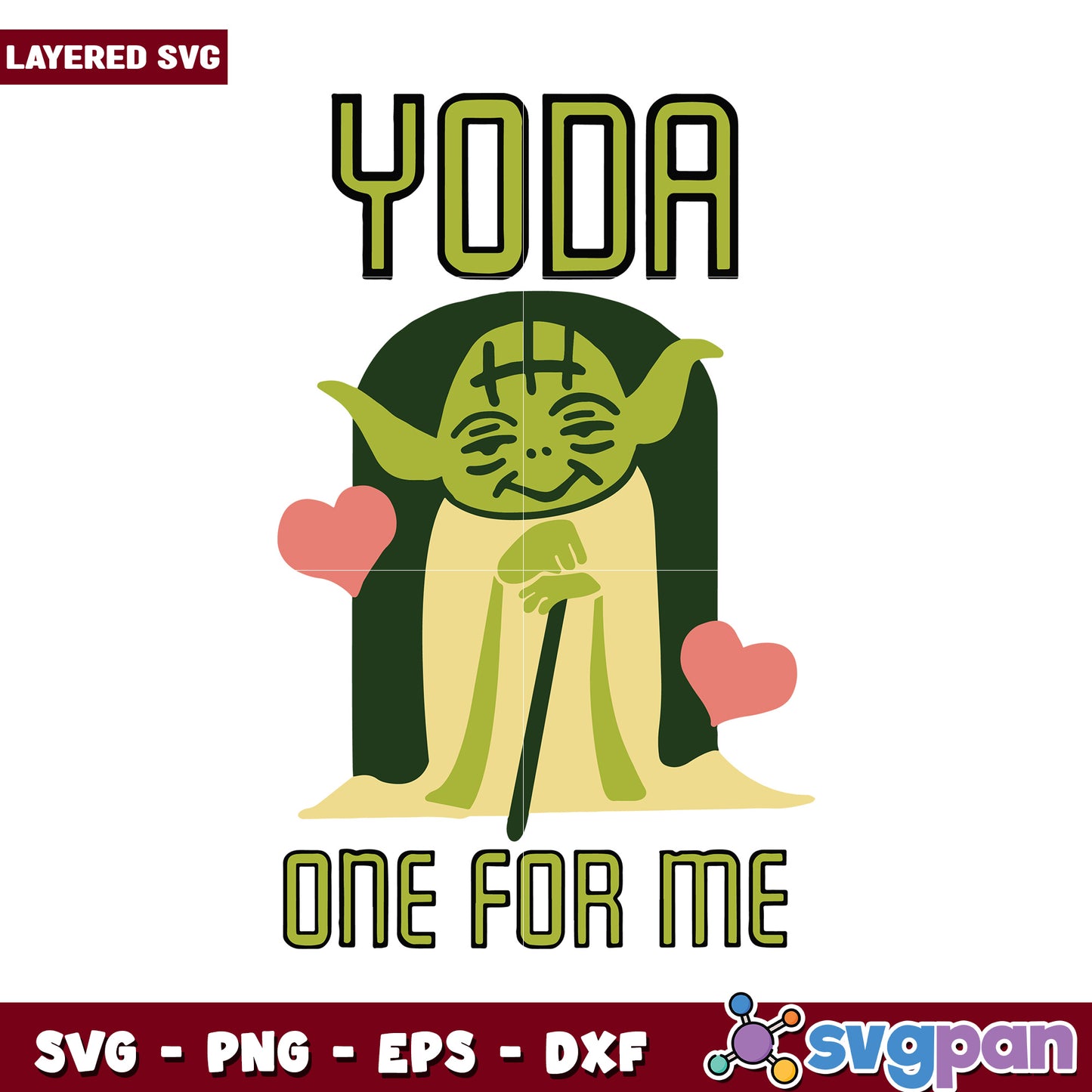 Yoda SVG Design for Crafting Projects, Perfect for Star Wars Fans