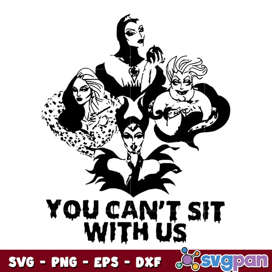 You Can't Sit With Us Witches svg 