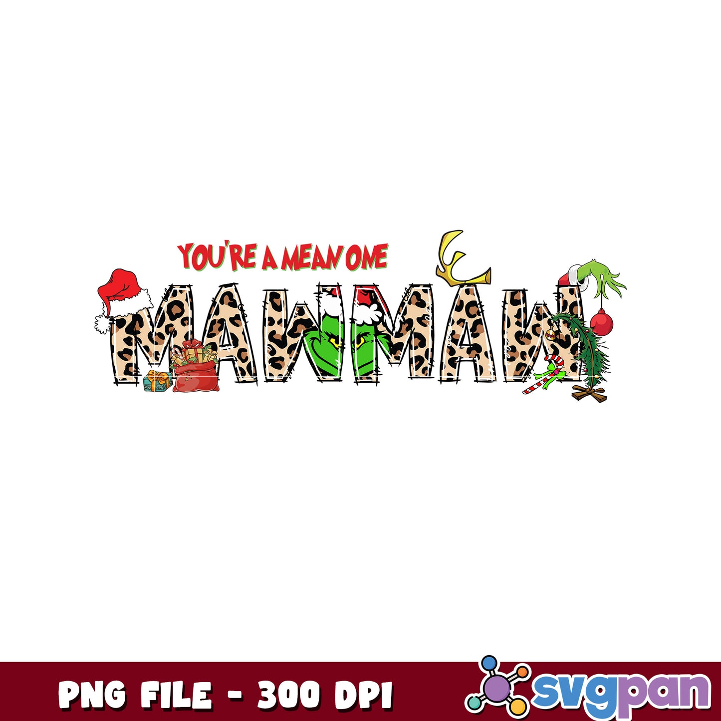 You're mean one png, grinch smile​​ png, grinch head ​png