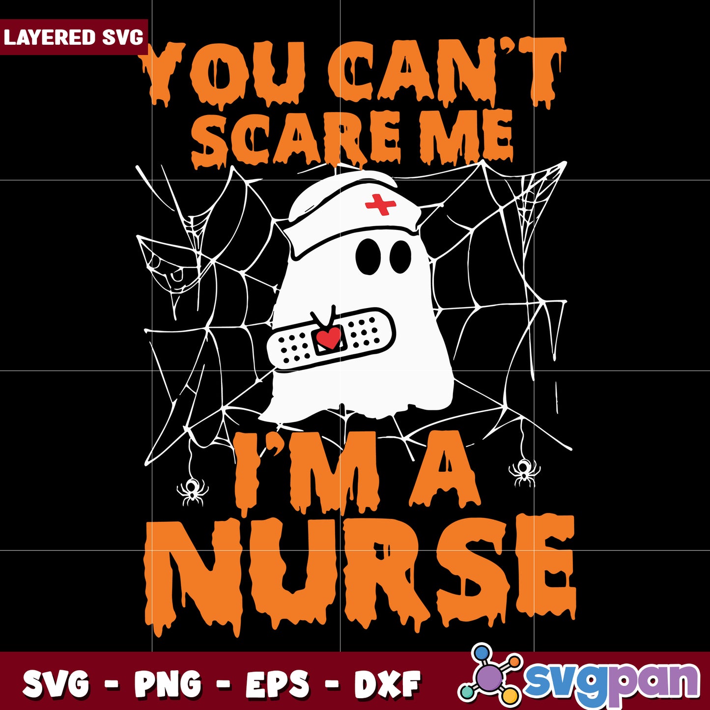 You can't scare me i'm a nurse svg, halloween time svg, halloween decorations svg (3)