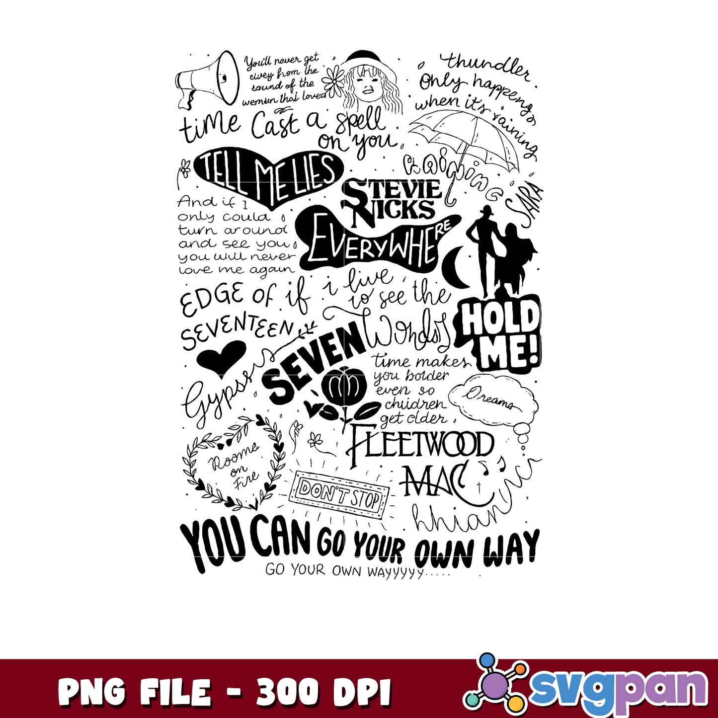 You can go your own way png, inspirational quote png, motivational text png