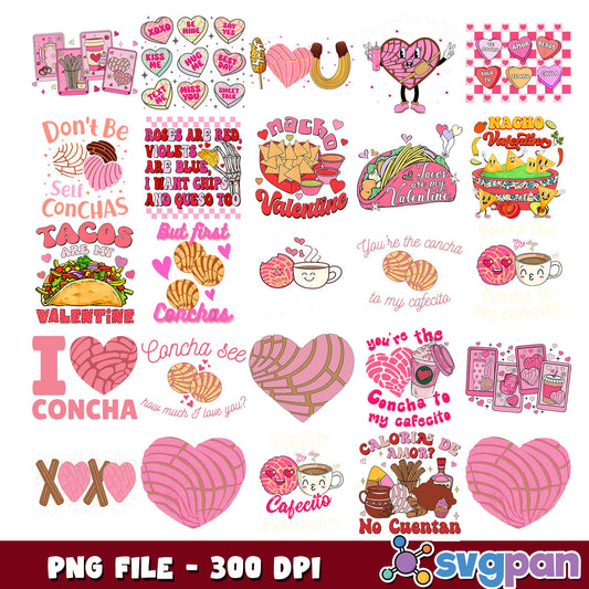 Youre the concha to my cafecito png bundle