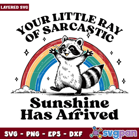 Your little ray of sarcastic svg, funny attitude quote svg, sassy personality svg