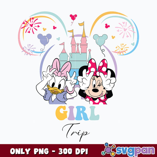 Girls Trip Duck Dasy and Minnie Mouse png  