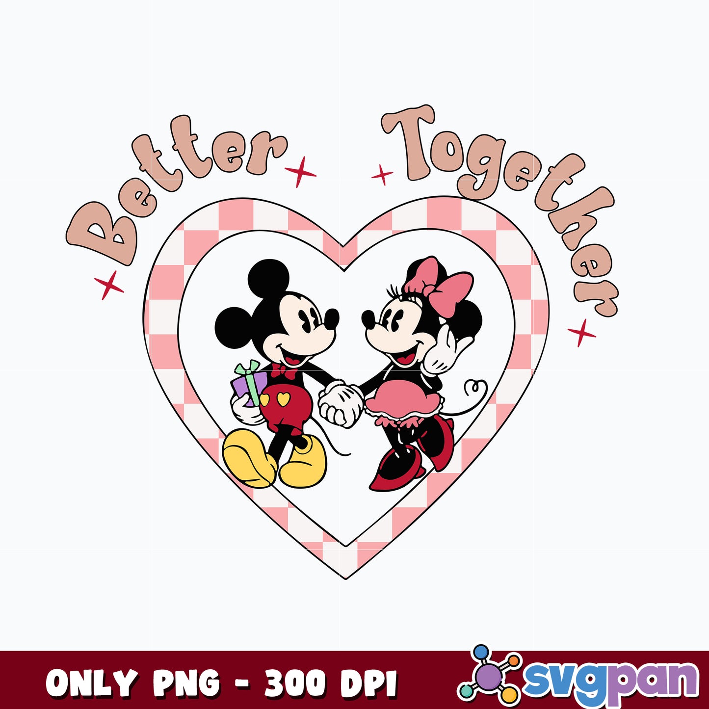  Mickey Mouse Better Together png