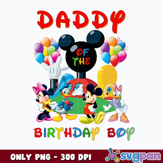 Mouse Balloon daddy  of the Birthday boy png