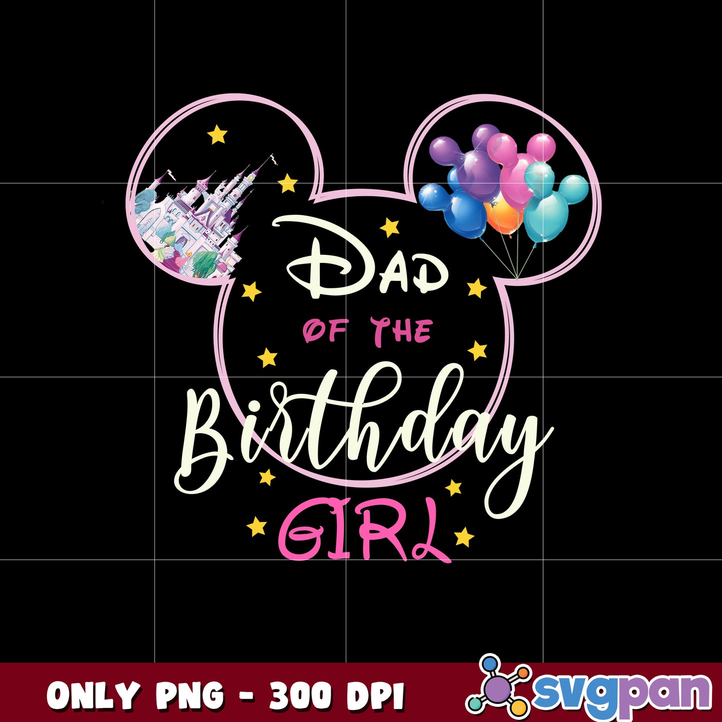 Mickey Dad of the Birthday Girl png