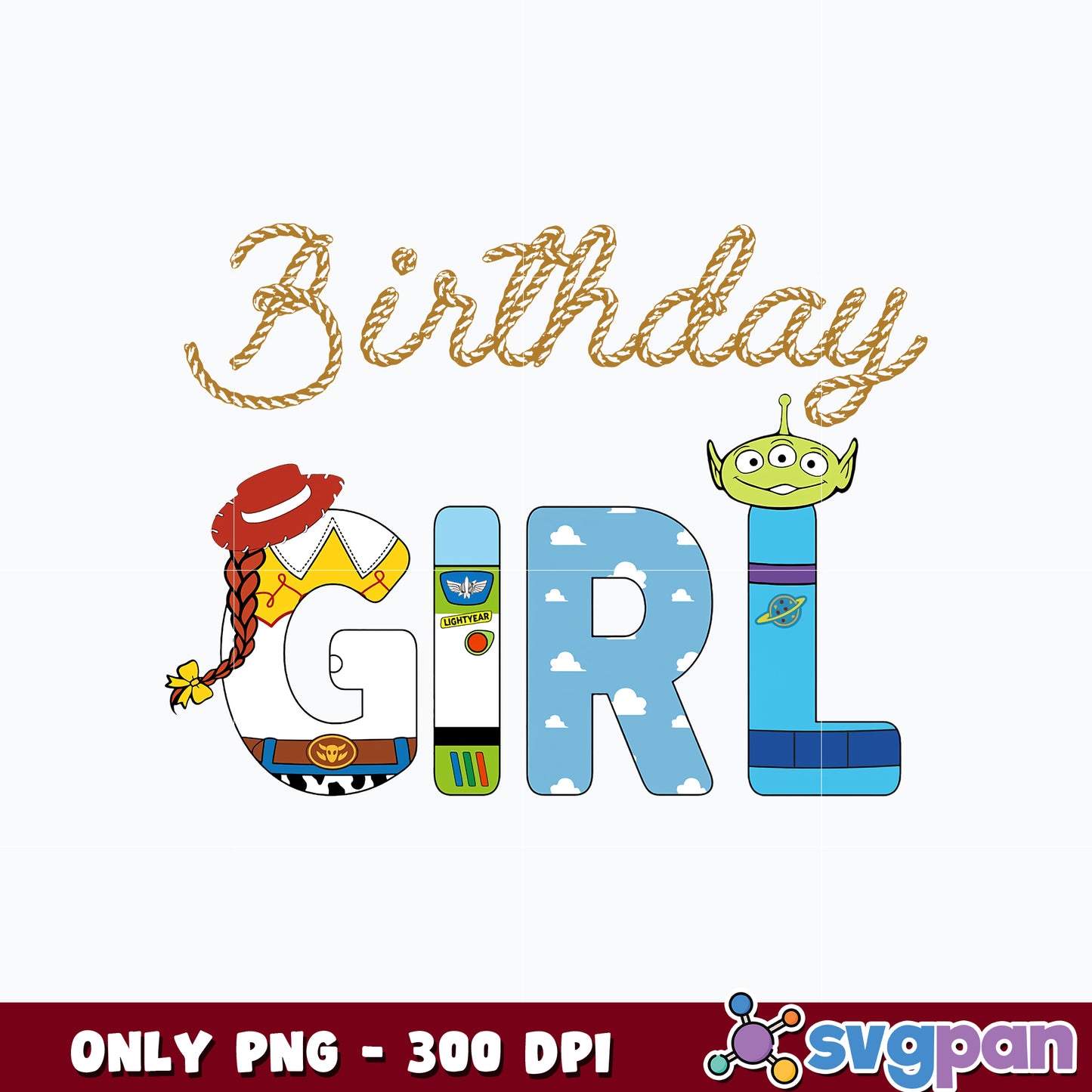 Toy Story Bundle Birthday Girl png