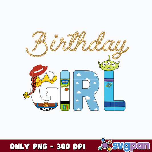 Toy Story Bundle Birthday Girl png