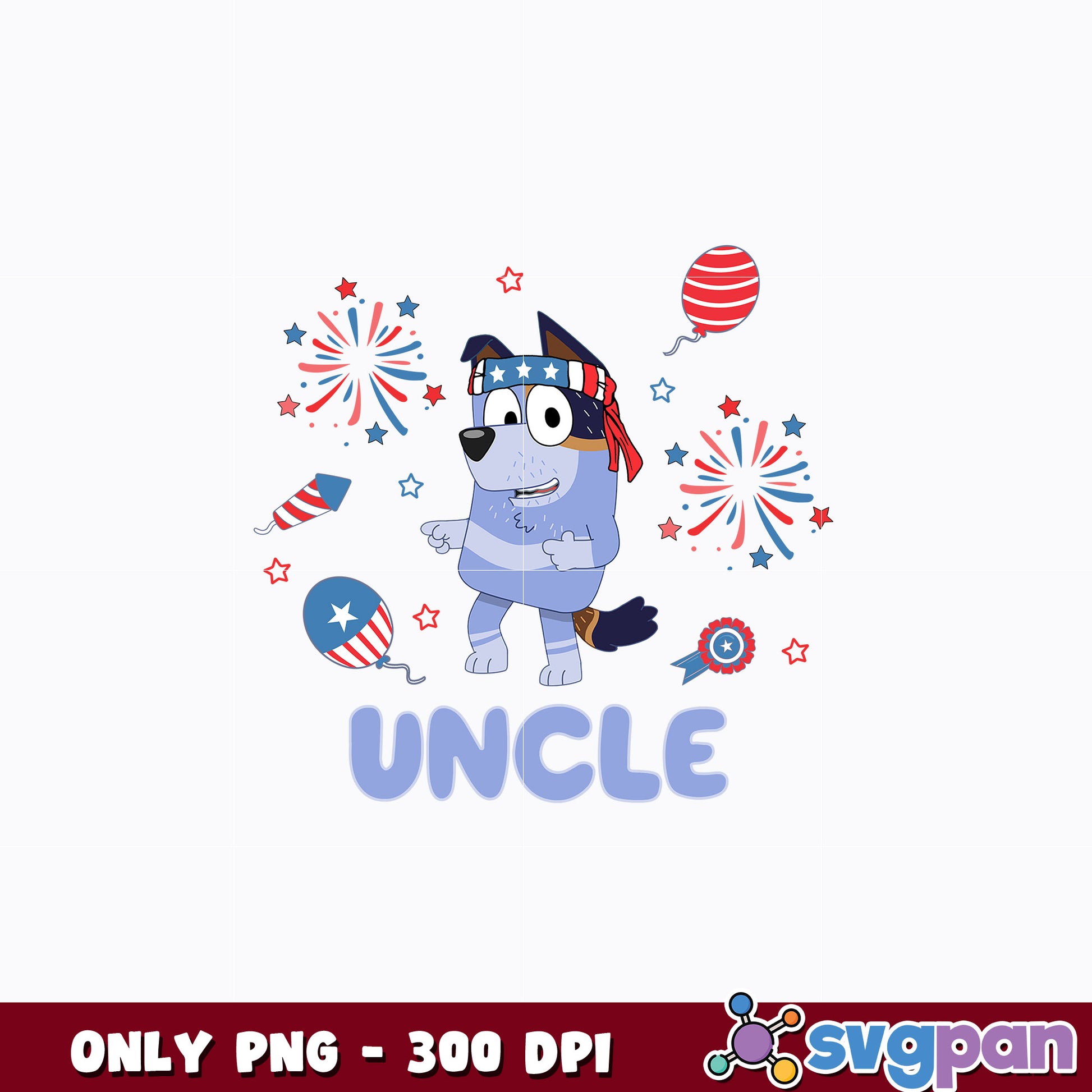 bluey uncle cartoon png