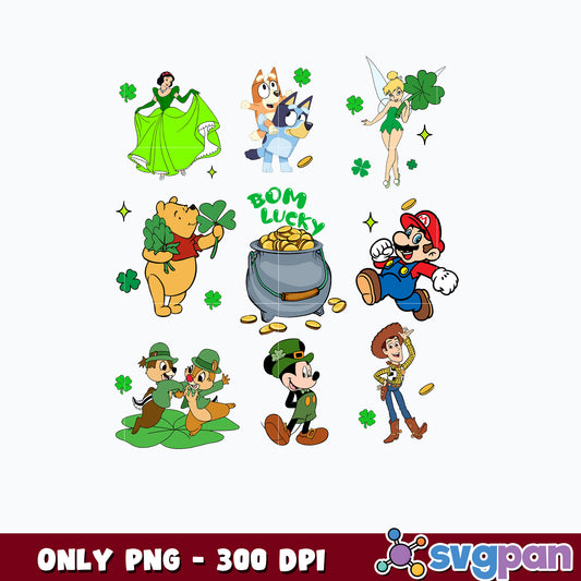 Bom Lucky Toy story st patrick's day Png