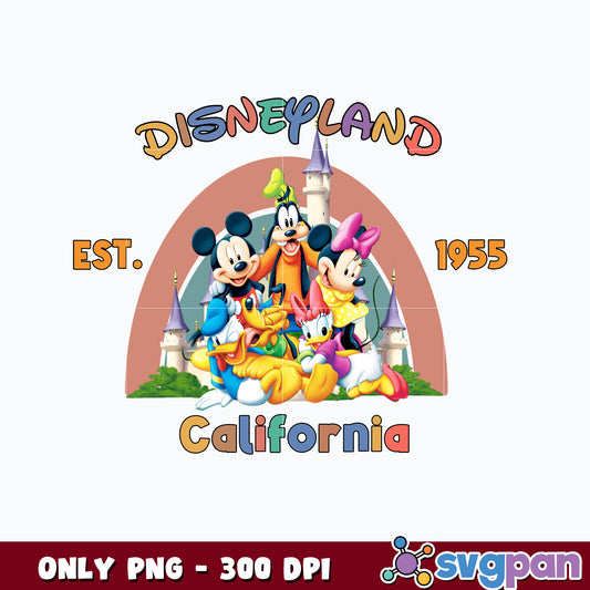 Disneyland Est 1955 California png