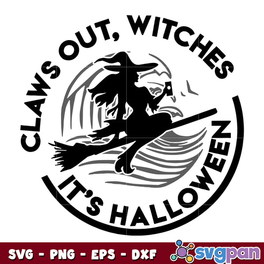 claws out witches svg