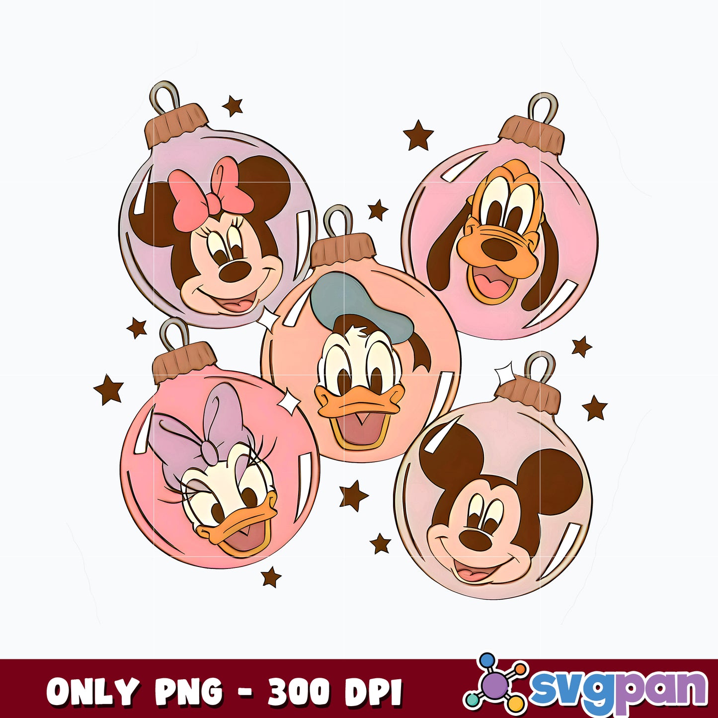 Retro Cartoon Disney Characters png 